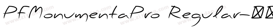 PFMonumentaPro Regular字体转换